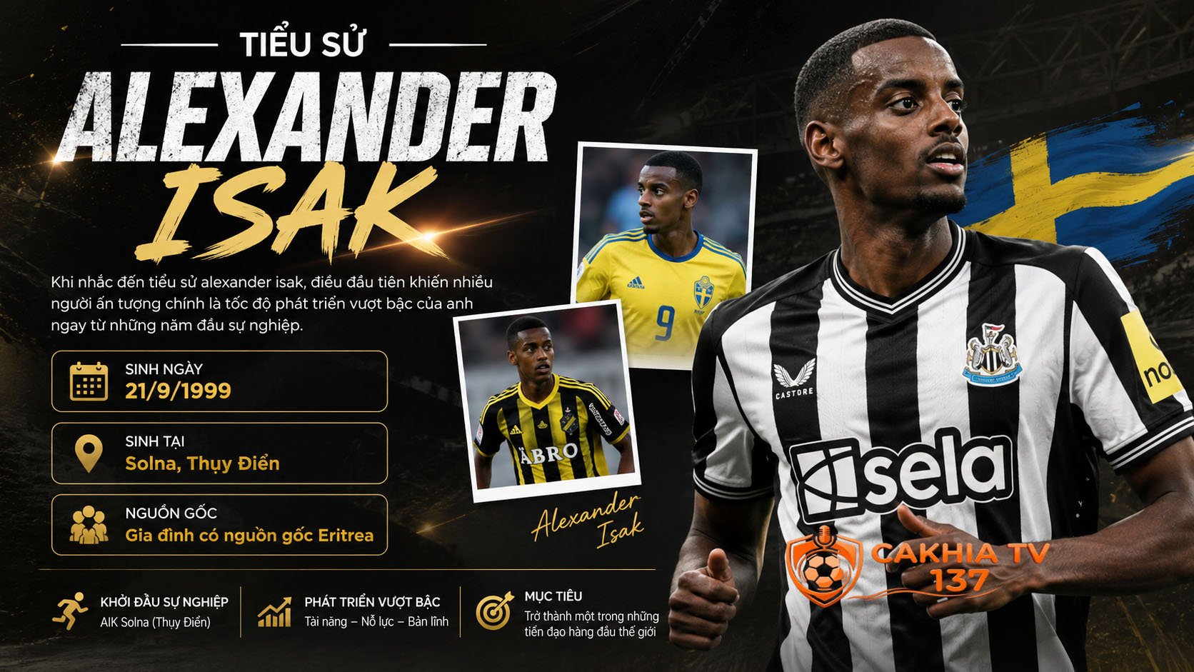 Khi nhắc đến tiểu sử alexander isak, điều đầu tiên khiến nhiều người ấn tượng chính là tốc độ phát triển vượt bậc