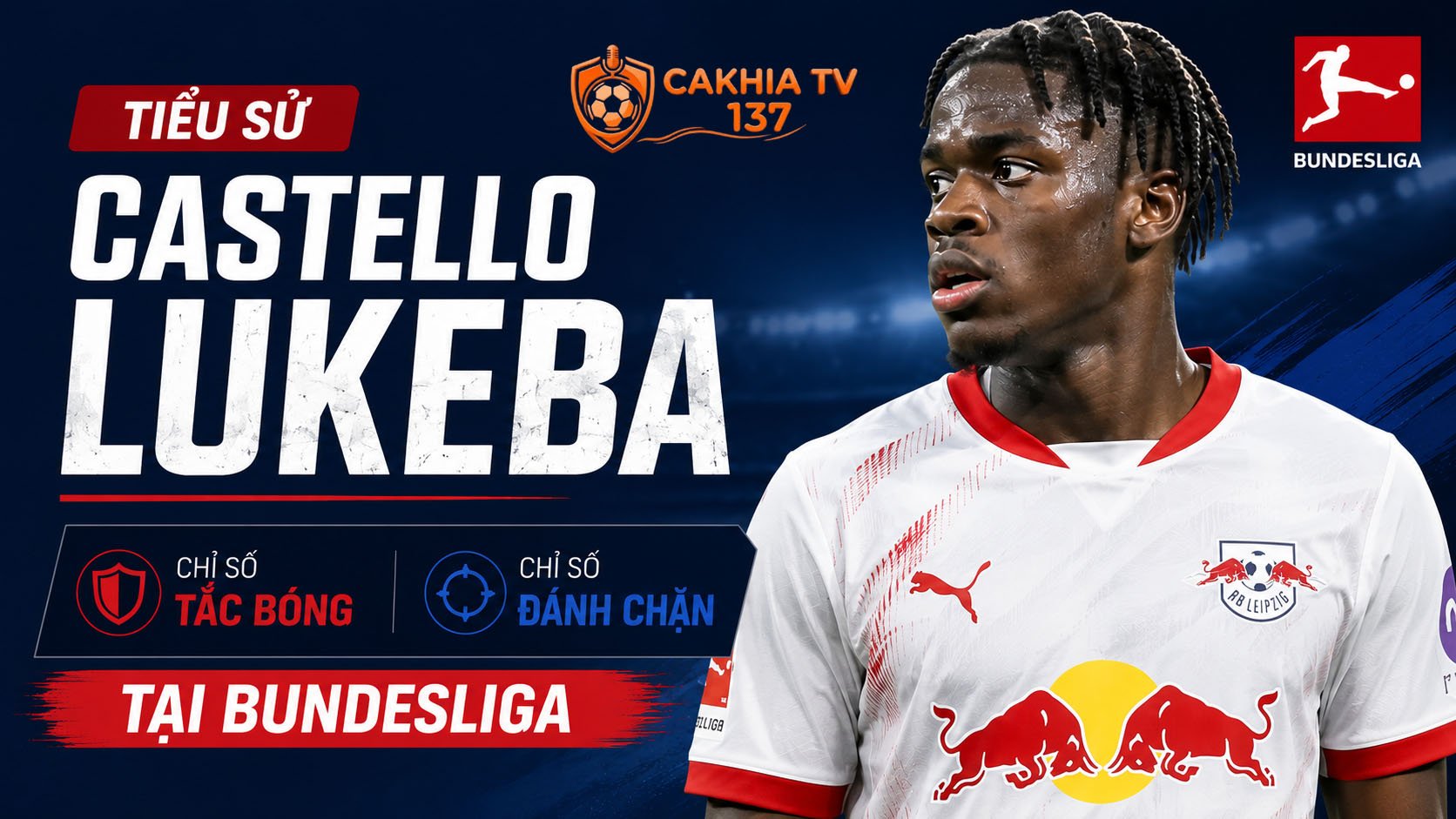 Tiểu sử Castello Lukeba: Chỉ số tắc bóng và đánh chặn tại Bundesliga