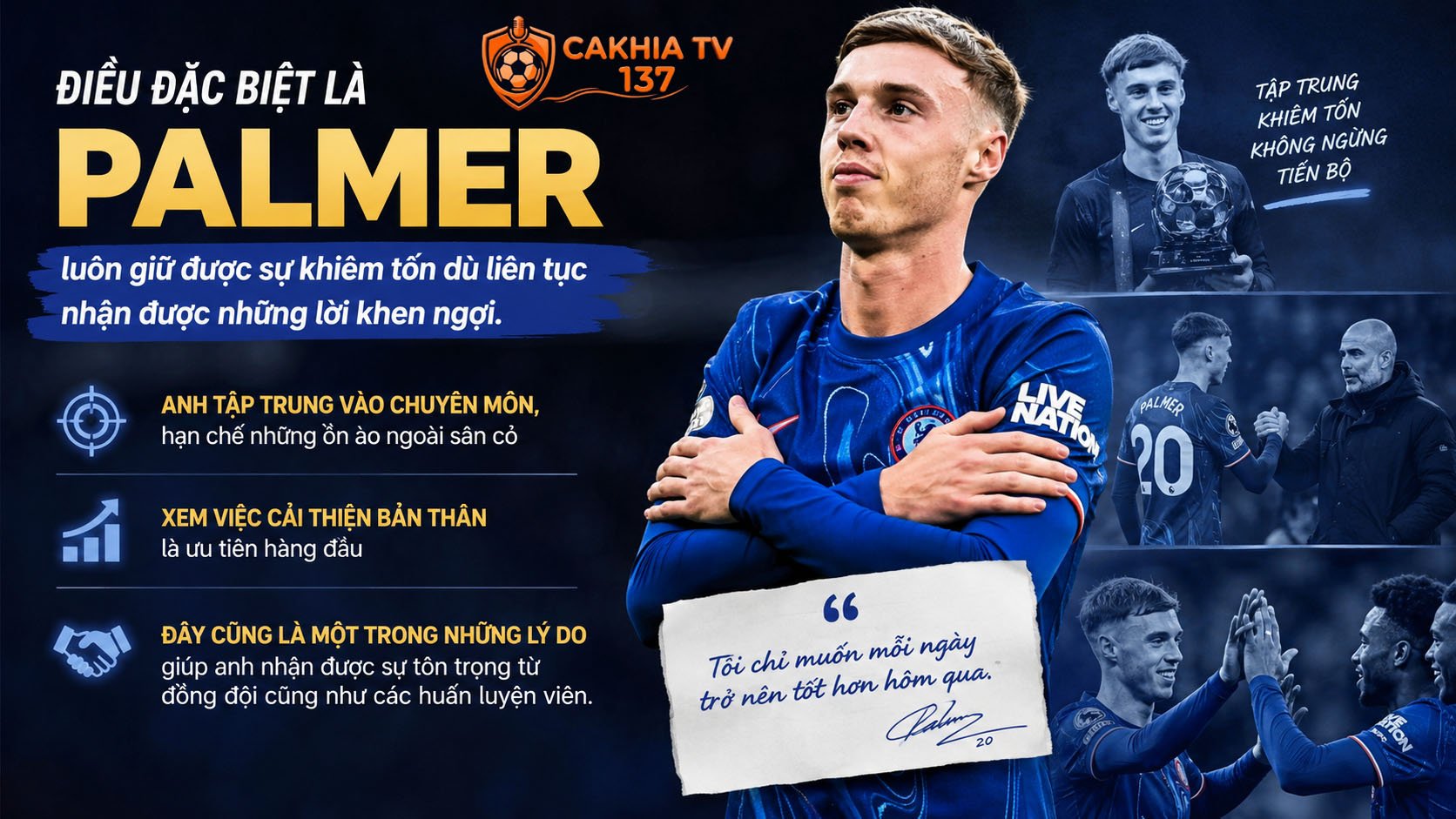 Nhìn vào tiểu sử Cole Palmer, có thể thấy sự nghiệp của anh mới chỉ bước sang giai đoạn đầu nhưng đã sở hữu nền tảng vô cùng vững chắc