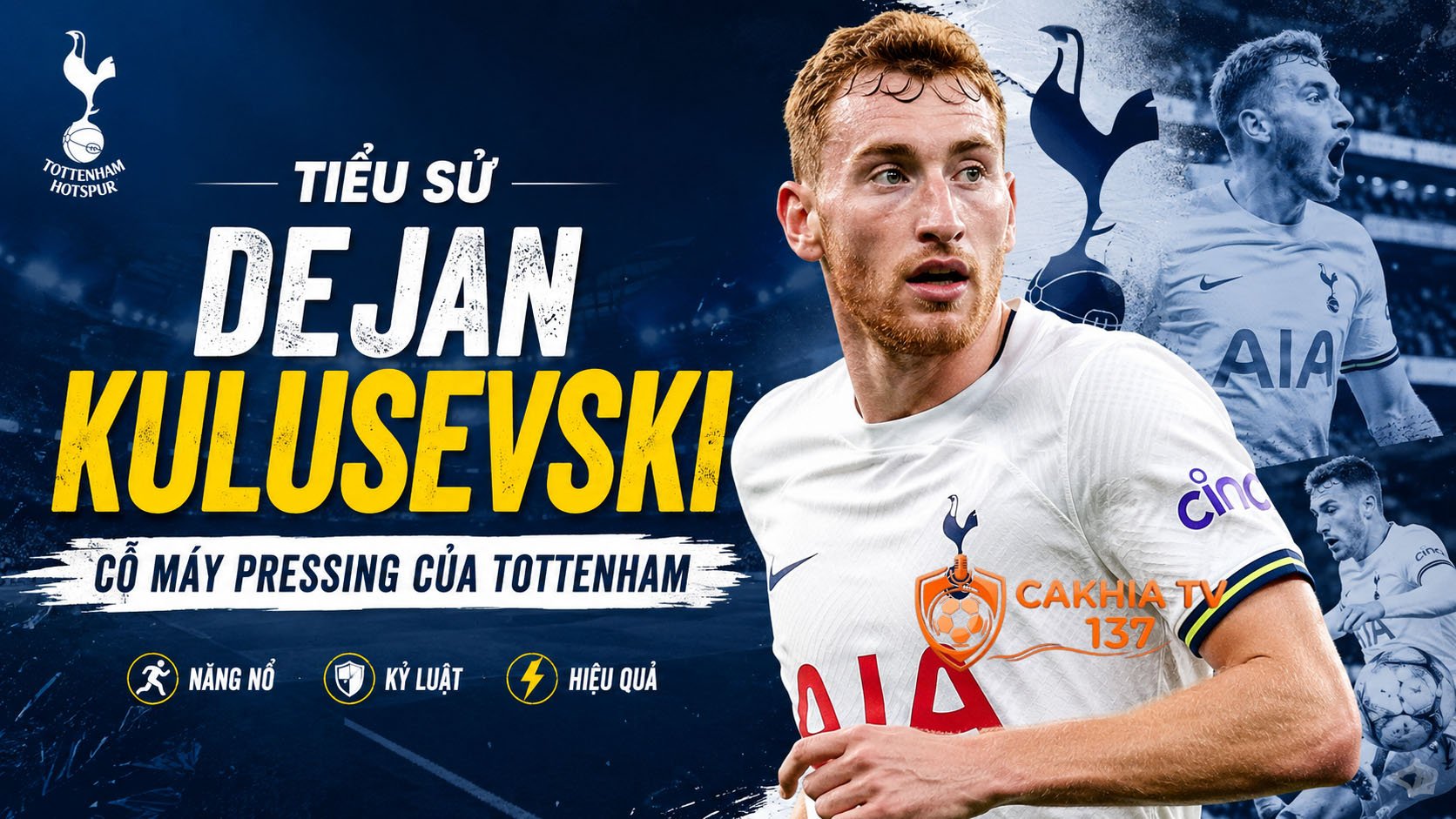 Tiểu sử Dejan Kulusevski: Cỗ máy pressing của Tottenham