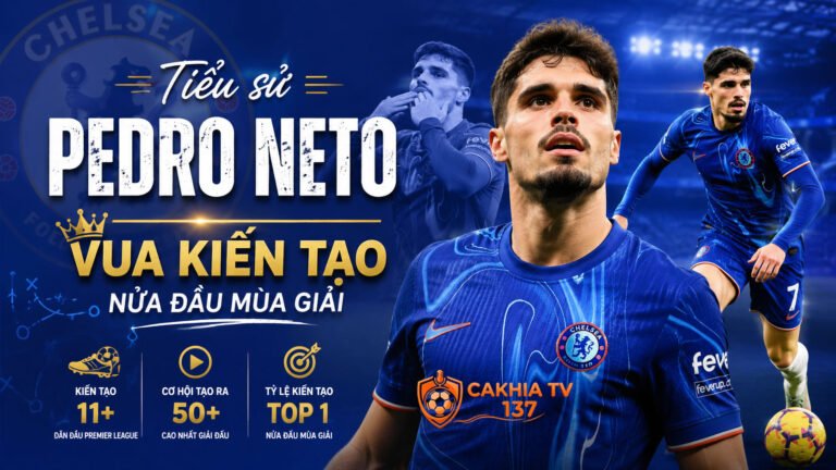 Tiểu sử Pedro Neto: Vua kiến tạo nửa đầu mùa giải