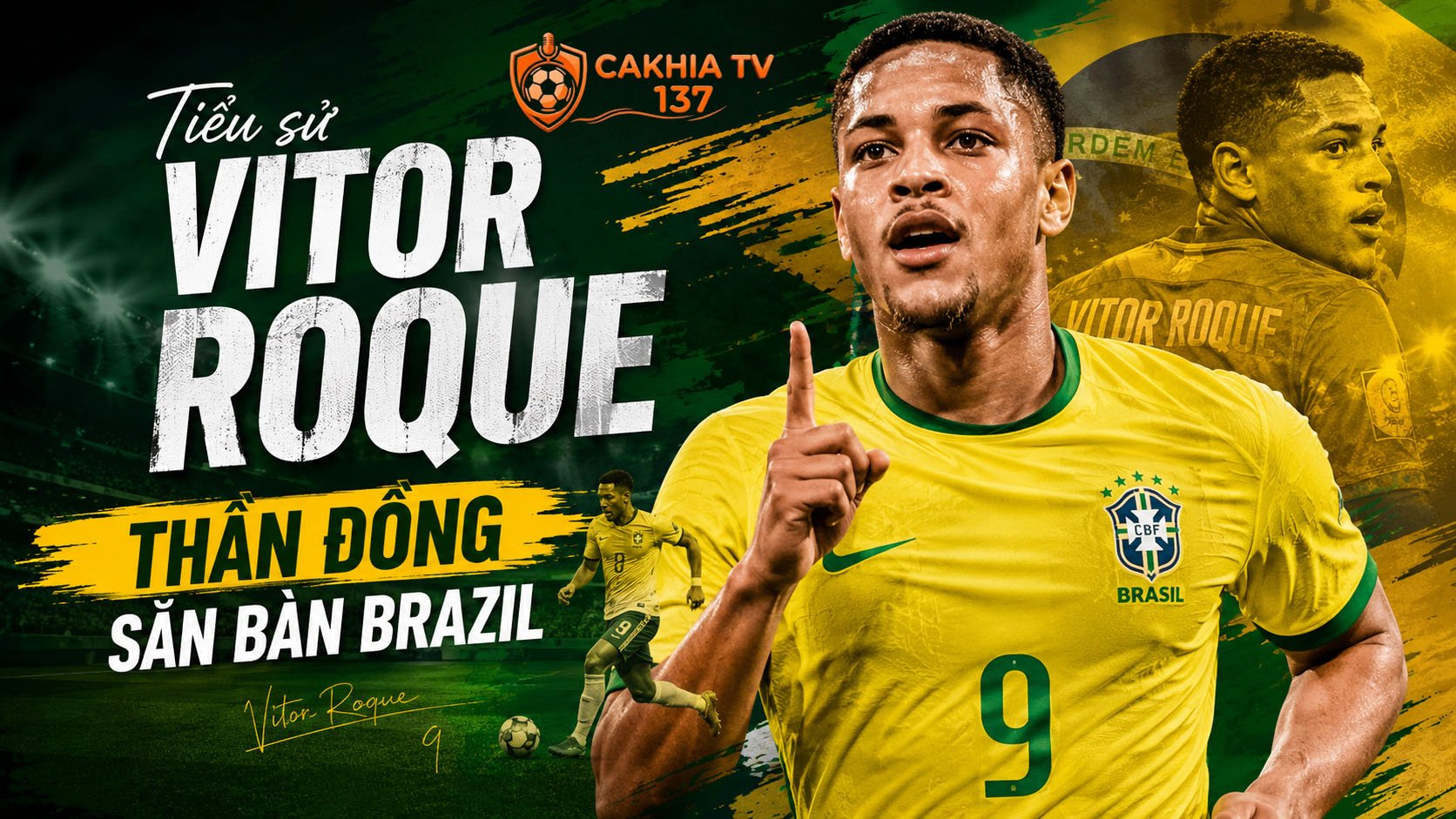 Tiểu sử Vitor Roque: Thần đồng săn bàn Brazil