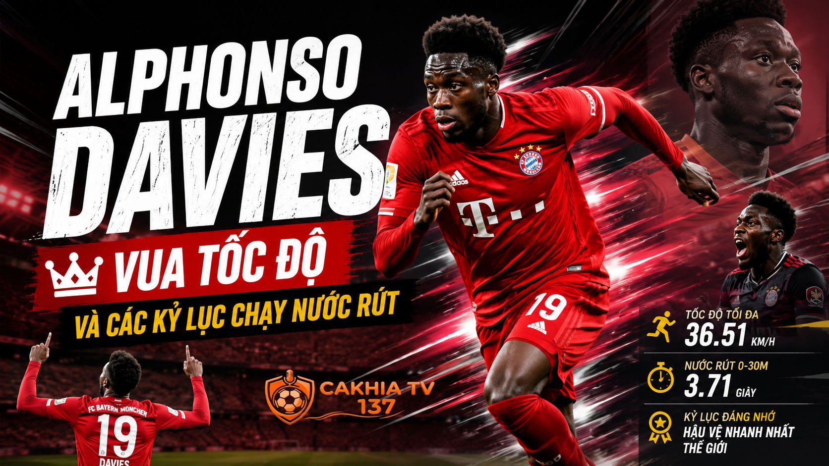 Tiểu sử Alphonso Davies: Vua tốc độ và các kỷ lục chạy nước rút