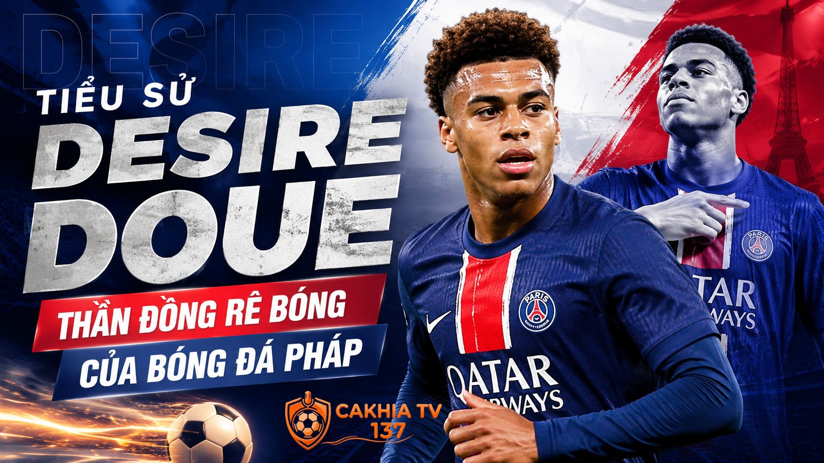 Tiểu sử Desire Doue: Thần đồng rê bóng của bóng đá Pháp